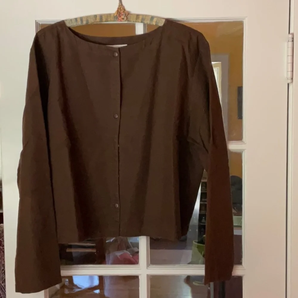 J Jill light linen and cotton jacket - Picture 1 of 3